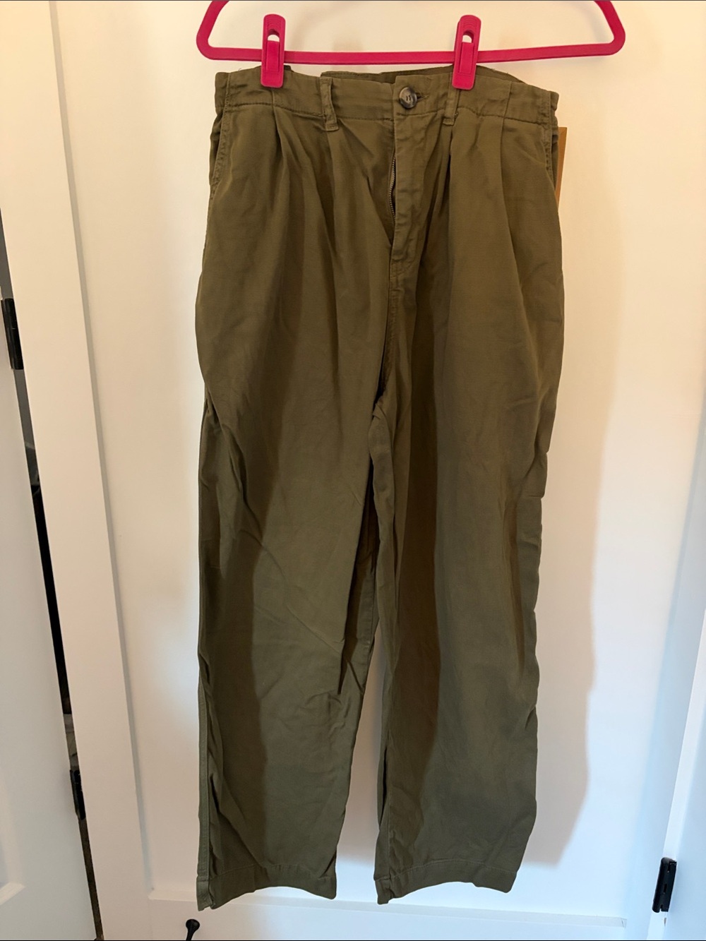Free People Relaxed Olive Chino Pants